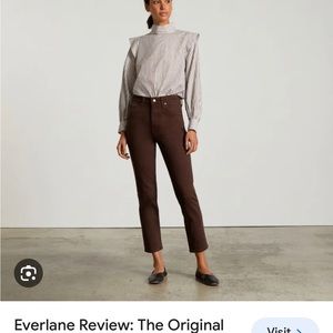 Everlane original cheeky jean - brown size 23 crop